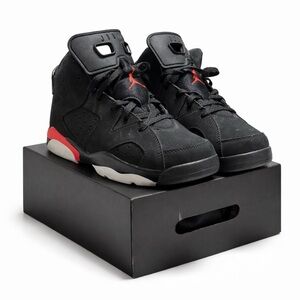 Jordan Kids Black & Red Sneakers